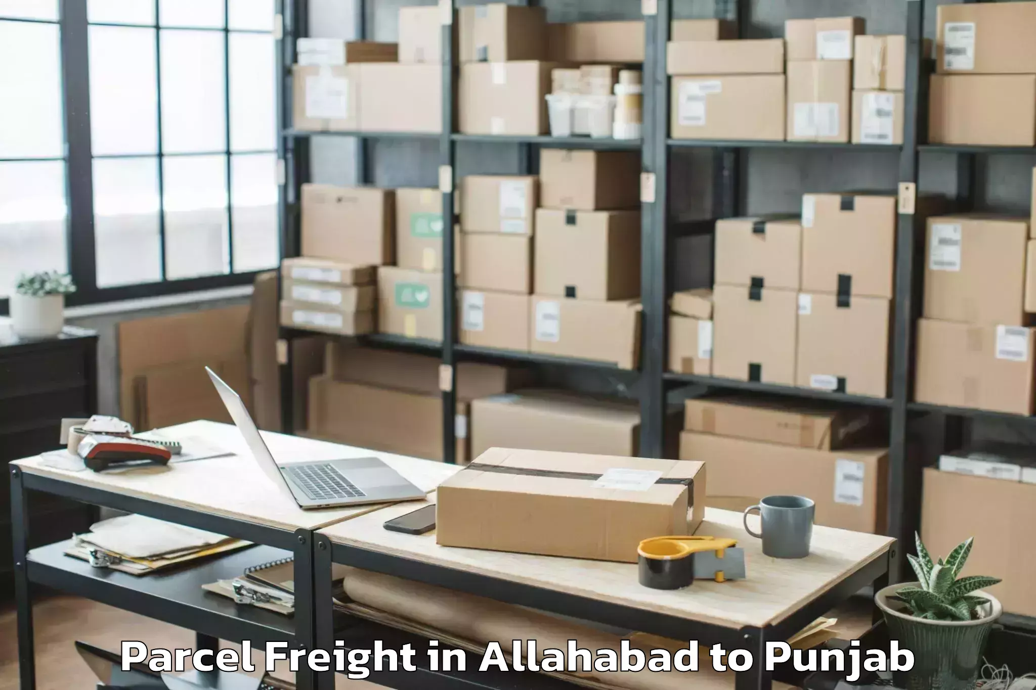 Reliable Allahabad to Desh Bhagat University Mandi G Parcel Freight